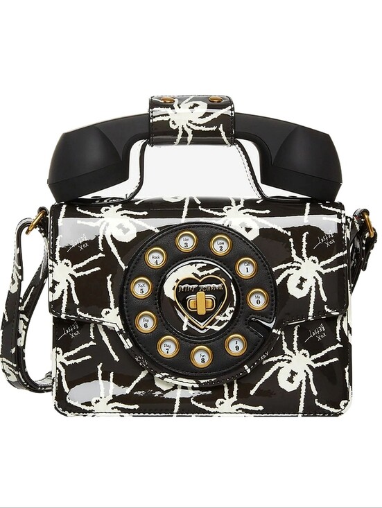 Betsey Johnson Handbags - 🆕️ Betsey Johnson 80th Birthday Patent Kitsch Phone Bag Satchel Tote Crossbody